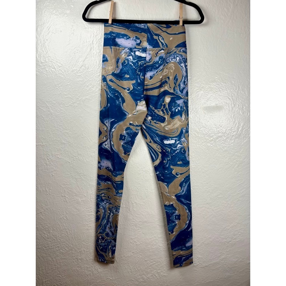 MLB‎ Milwaukee Brewers Marble Swirl Leggings Sz M Baseball Athleisure Comfy Gym - Picture 3 of 14
